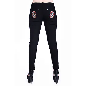 kalhoty plátěné BANNED Sugar Skull 26